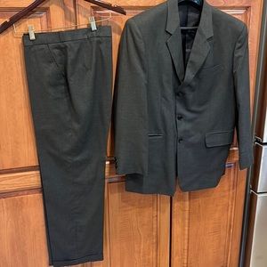 Tailored dark grey suit